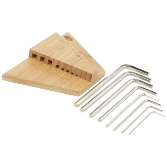 Allen bamboo hex key tool set