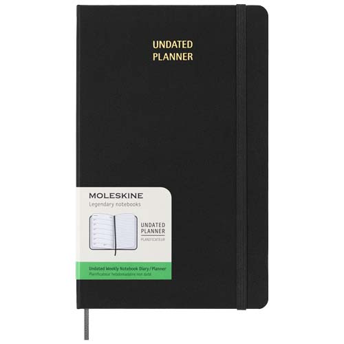 Moleskine hard cover undated L weekly planner Moleskine hard cover undated L weekly planner
