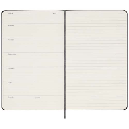 Moleskine hard cover undated L weekly planner Moleskine hard cover undated L weekly planner