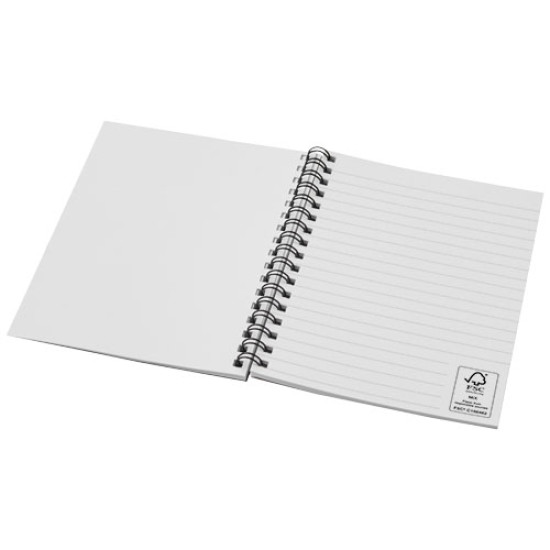 Desk-Mate® A6 recycled colour spiral notebook