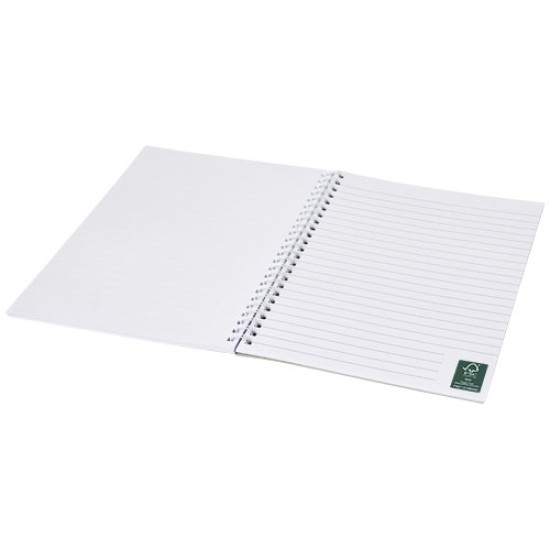 Desk-Mate® A5 spiral notebook with printed back cover