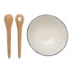 Ukiyo salad bowl with bamboo salad server