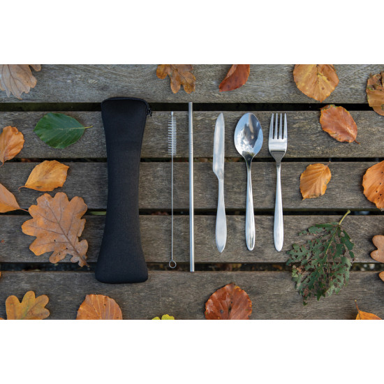 4 PCS stainless steel re-usable cutlery set