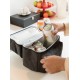 Cooler bag with 2 insulated compartments