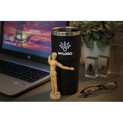 Light up logo tumbler