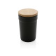 GRS certified recycled PP mug with bamboo lid