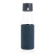 Ukiyo glass hydration tracking bottle with sleeve