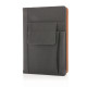 Notebook with phone pocket