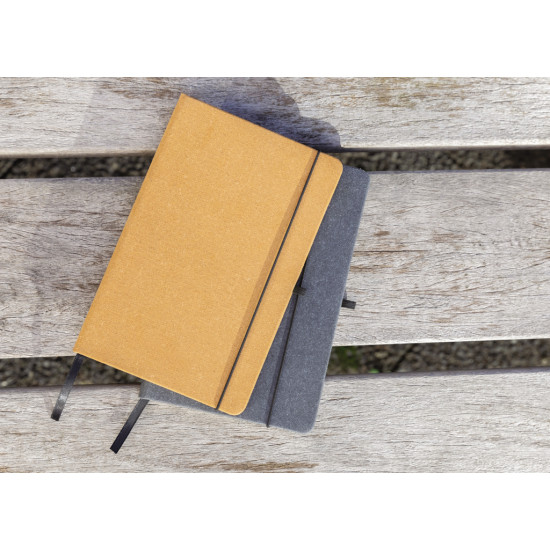 Recycled leather hardcover notebook A5