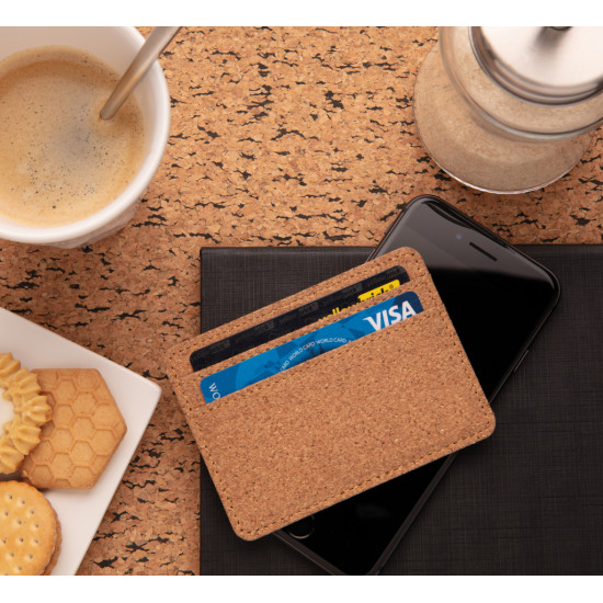Cork secure RFID slim wallet